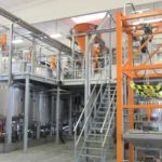 Zinkstaubfarbe mit 12to Dissolver, Big-Bag Station und Vakuumförderung mit Zyklonabscheider