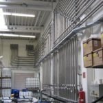 Rohrleitungstrasse für Lackproduktion